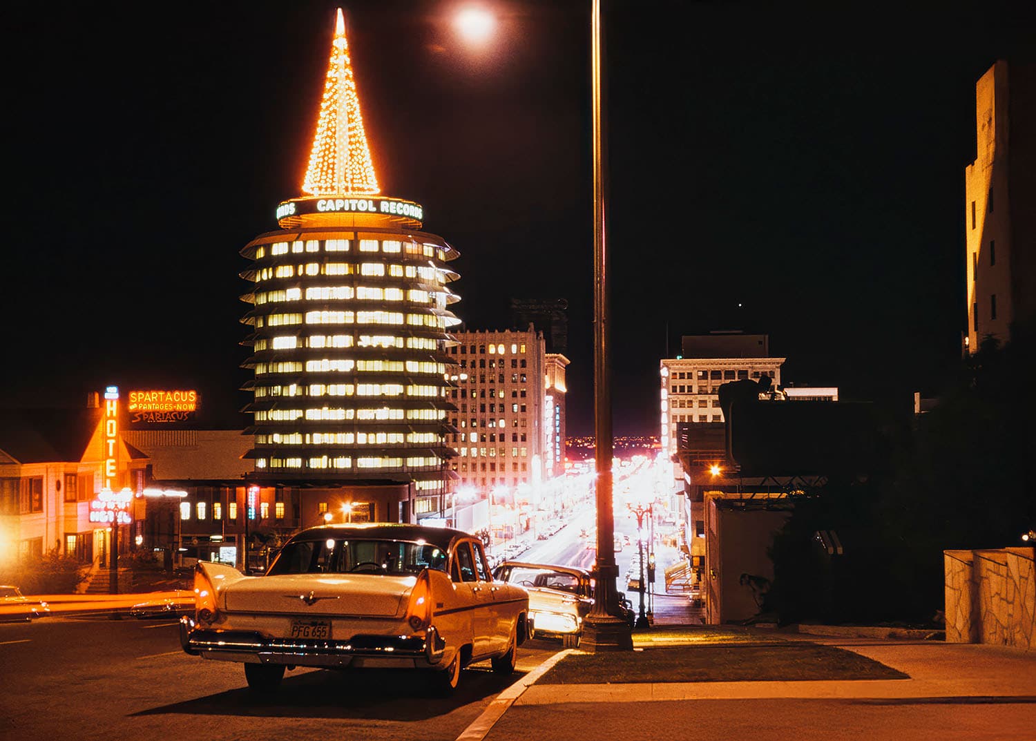Capitol Records Christmas Tree